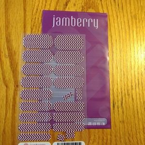 Jamberry Nail Wraps in Boysenberry Chevron